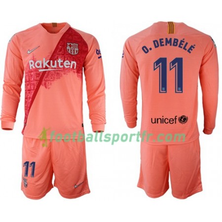 Tenue Barcelone O.Dembele 11 Enfant Troisieme 2018-2019 Maillot de Foot ML